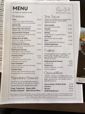 Menu photo 4 Paloma Mexican Restaurant Boynton Beach, FL Menu photo 4 Paloma Mexican Restaurant Boynton Beach, FL