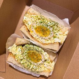 Double tamago sando