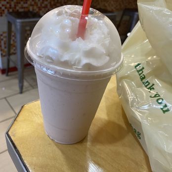 Flipside - Strawberry & crème shake great! And put it in the freezer while waiting for food! - Burgers Near Me - Oakland, California Flipside - Strawberry & crème shake great! And put it in the freezer while waiting for food! - Burgers Near Me - Oakland, California
