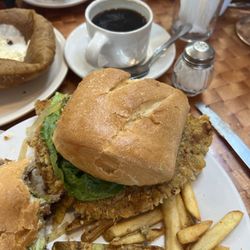 Los Farolitos - Half of my sandwich milanesa