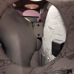 Bond girl side bathroom mirror Bond girl side bathroom mirror