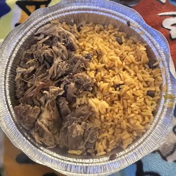 Kiosko 787 - Roasted Pork / Pernil Asado Rice with Pigeon Peas / Arroz Con Gandules - Puerto Rican Near Me - Brooklyn, New York