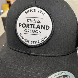 They do have some hats and bags for sale, they are oldest tofu factory in the USA