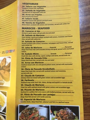 Menu photo 6 El Pollo Peruano Carson, CA