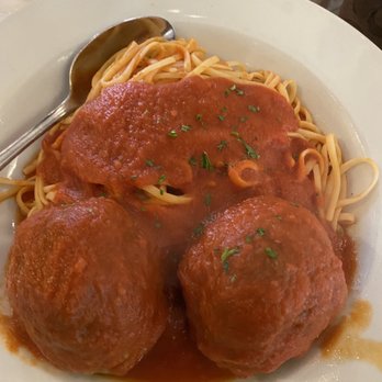 La Famiglia - Linguine with colossal homemade meatballs. - Italian Near Me - Miramar, Florida La Famiglia - Linguine with colossal homemade meatballs. - Italian Near Me - Miramar, Florida