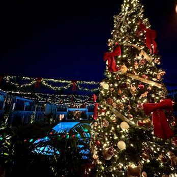 Beginner's Diner - Outside the bar lobby decorated for the holidays - Diners Near Me - San Diego, California
