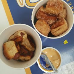 Auntie Anne's Fresh Hot Hand-Rolled Soft Pretzels - Pretzel dogs and cinnamon mimi pret