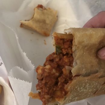 Tez Wingz - Pizza puff- kinda like a pizza flavored sloppy joe in pie crust. - Chicken Wings Near Me - Midwest City, Oklahoma Tez Wingz - Pizza puff- kinda like a pizza flavored sloppy joe in pie crust. - Chicken Wings Near Me - Midwest City, Oklahoma