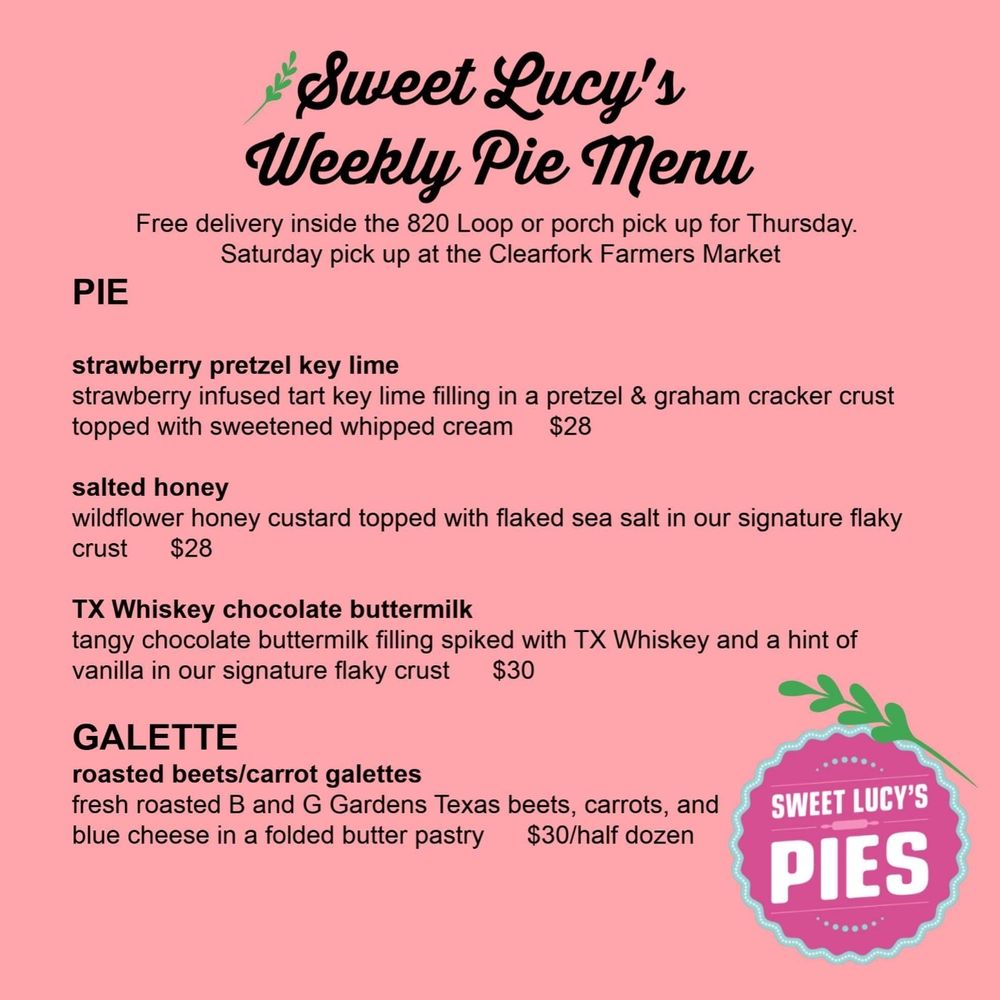 This week's menu. This week's menu.