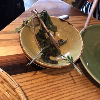 Anh and Chi - Wilted veggies in our platter - Vietnamese Near Me - Vancouver, British Columbia