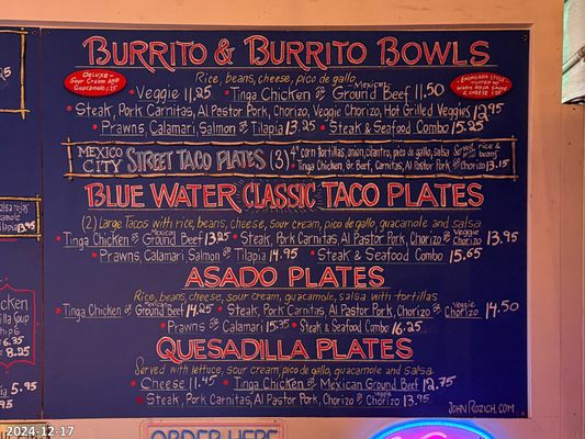 Menu photo 1 Blue Water Taco Grill Seattle, WA Menu photo 1 Blue Water Taco Grill Seattle, WA