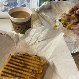 Panni for breakfast are very tasty.