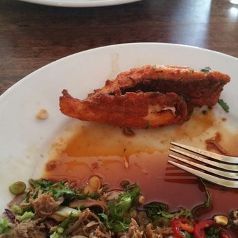 The Crown and Sceptre - Duck salad and some sea bass. - Gastropubs Near Me - London, XGL The Crown and Sceptre - Duck salad and some sea bass. - Gastropubs Near Me - London, XGL