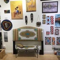 Exotique - Custom Headboard & matching Bench!