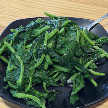 Mama Lu's Dumpling House - sautéed garlic pea shoots - Dim Sum Near Me - Tustin, California Mama Lu's Dumpling House - sautéed garlic pea shoots - Dim Sum Near Me - Tustin, California