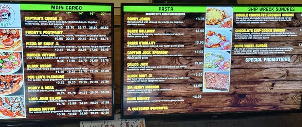 Menu photo 1 Pizza Pirate Benicia, CA Menu photo 1 Pizza Pirate Benicia, CA