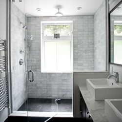 Bath Boutique - Subway Tile w/Dual Shower Head