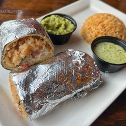 Somewhat deconstructed California Burrito. My wife asked for some ingredients to be placed on the side such as the beans (not shown).
