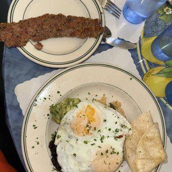 Mama's On Washington Square - Huevos Rancheros w/ a side of Spicy Italian Sausage - Breakfast & Brunch Near Me - San Francisco, California