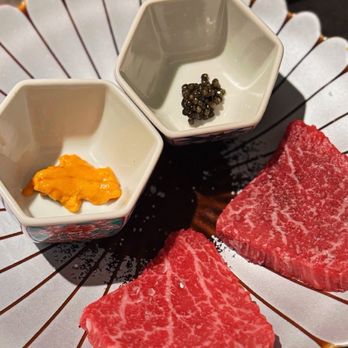 NIKU X - Tenderloin with uni & caviar - Seafood Near Me - New York, New York NIKU X - Tenderloin with uni & caviar - Seafood Near Me - New York, New York