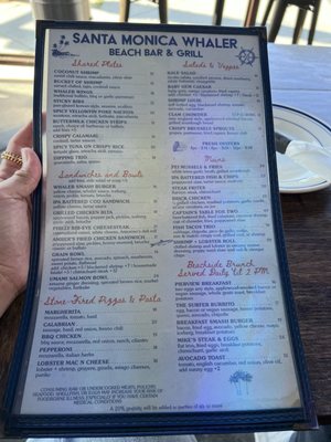 Menu photo 2 The Whaler Santa Monica, CA Menu photo 2 The Whaler Santa Monica, CA