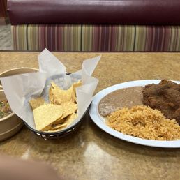 two plates of mexican food