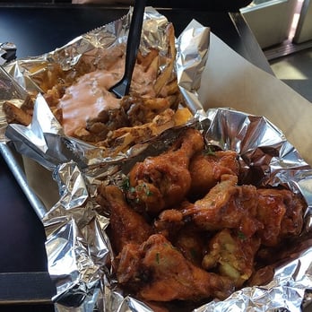Grill 'Em All - Chipotle Honey Chicken Wings and Primate Fries! - Burgers Near Me - Long Beach, California