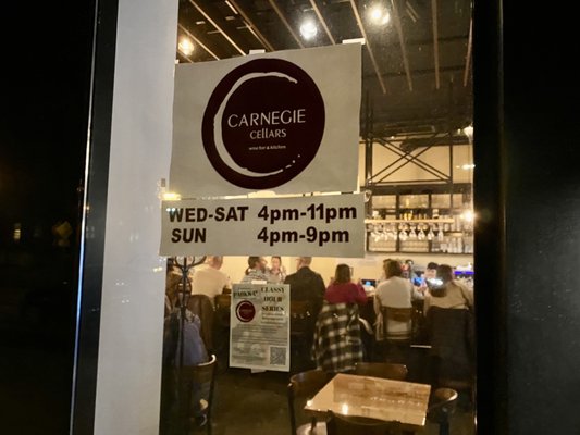 Carnegie Cellars Wine Bar & Kitchen by null