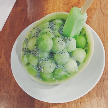 520 Dessert - Honeydew Melon Shaved Ice $13.50~ - Desserts Near Me - Flushing, New York