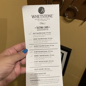 Whetstone Chocolates - Our tasting - Chocolatiers & Shops Near Me - St. Augustine, Florida