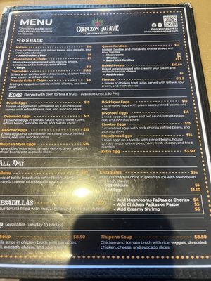 Menu photo 1 Corazon Agave Toronto, ON