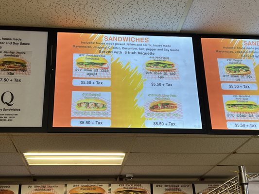 Q Bakery Sandwiches by null