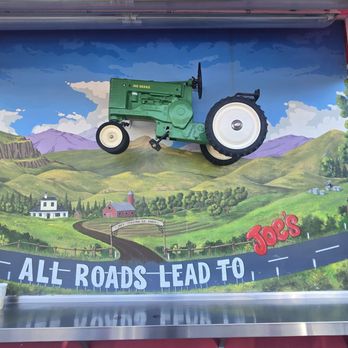 Joes Italian Ice - Landscape painting and mini tractor - Ice Cream & Frozen Yogurt Near Me - Anaheim, California Joes Italian Ice - Landscape painting and mini tractor - Ice Cream & Frozen Yogurt Near Me - Anaheim, California