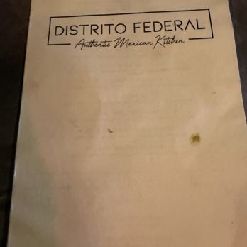 Distrito Federal - Menu - Mexican Near Me - Campbell, California