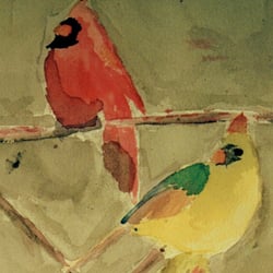 Lucy Gardiner Art Studio - Nicky's watercolor