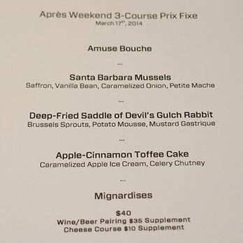 Trokay - They offer a cheaper 3-course menu Sunday/Monday/Tuesday during the slow season. - New American Near Me - Truckee, California Trokay - They offer a cheaper 3-course menu Sunday/Monday/Tuesday during the slow season. - New American Near Me - Truckee, California
