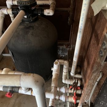Hudson Plumbing - Frozen pool pipes fixed with unions for easier winterization - Plumbing Near Me Hudson Plumbing - Frozen pool pipes fixed with unions for easier winterization - Plumbing Near Me