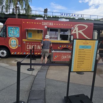4 Rivers Cantina Barbacoa - Cantina food truck and menu board - Food Trucks Near Me - Orlando, Florida