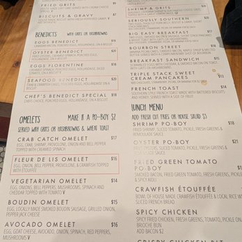 Fleur De Lis - Menu - Breakfast & Brunch Near Me - New Orleans, Louisiana