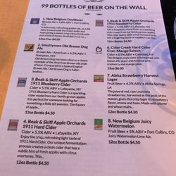 Spokes Craft Beer and Tapas - The 99 beers are actually on the wall,