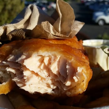 Red Fish Blue Fish - Texture, juicy fresh fish, very thin oily batter - Fish & Chips Near Me - Victoria, British Columbia Red Fish Blue Fish - Texture, juicy fresh fish, very thin oily batter - Fish & Chips Near Me - Victoria, British Columbia