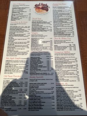 Menu photo 4 Red Apple Pancake House Carol Stream, IL