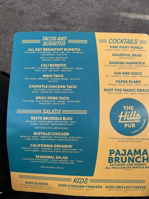 Menu photo 2 The Hills Pub La Mesa, CA