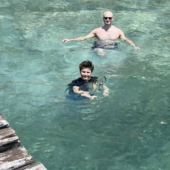 Kin Ha - Swimming off dock - Mexican Near Me - Isla Mujeres, ROO Kin Ha - Swimming off dock - Mexican Near Me - Isla Mujeres, ROO
