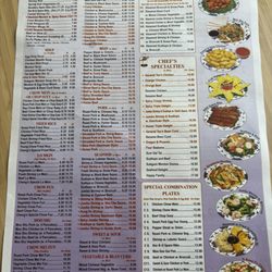 Chen’s Kitchen - Menu (pg 1) - June 2024