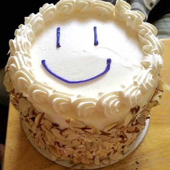 Phoenix Bakery - Almond strawberry sponge cake with a smile. - Bakeries Near Me - Los Angeles, California Phoenix Bakery - Almond strawberry sponge cake with a smile. - Bakeries Near Me - Los Angeles, California