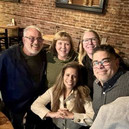Quick snapshot of just 6 of us as we were leaving the bar side. .   It was a fantastic night.
