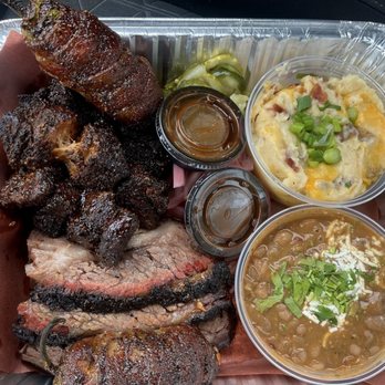 Hurtado Barbecue - Brisket, Texas Twinkies, Burnt Ends. Loaded Potatoes, and Brisket Beans - Barbeque Near Me - Arlington, Texas