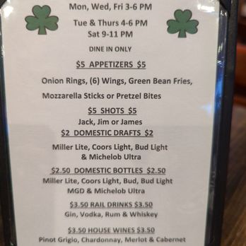 O'Hare's Pub - TGIF - Sports Bars Near Me - Bartlett, Illinois