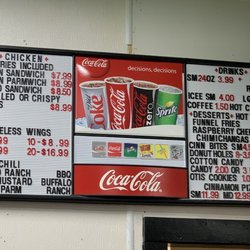 Inman's Bowling & Recreation Center - Food/Snack Counter Menu (Photo 3) 3-25-2023
